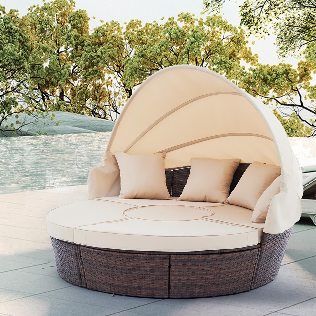 Round Outdoor Sofa Set Baci Living Room