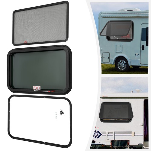 RV Exit Window Push Out Glass Camper Window Rectangular Venting Window ...