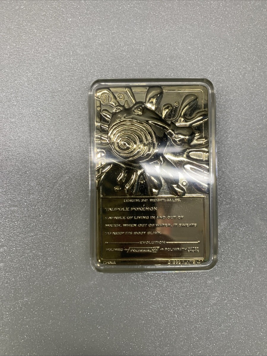 Pokemon special edition 23 karat gold plated trading card #61 Poliwhirl | eBay Pokemon special edition 23 karat gold plated trading card #61 Poliwhirl | eBay