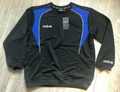 MITRE Gehrung Training Top Sweatshirt Polyester Sport schwarz, Alter 9-10 Jahre NEU Jugend