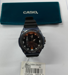 casio analog watch with light