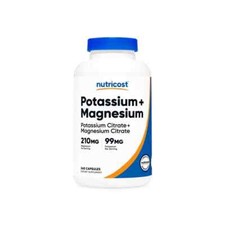 Nutricost Potassium Magnesium 240 Caps, 2 caps per serving - EXP 04/2028