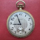 Antique Elgin 1920’s Pocket Watch 14k Gold Filled. Screw Plates Runs Very Well!