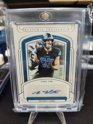 2024 Panini National Treasures Sam LaPorta #SIGS-SLA Auto silver /99 Lions