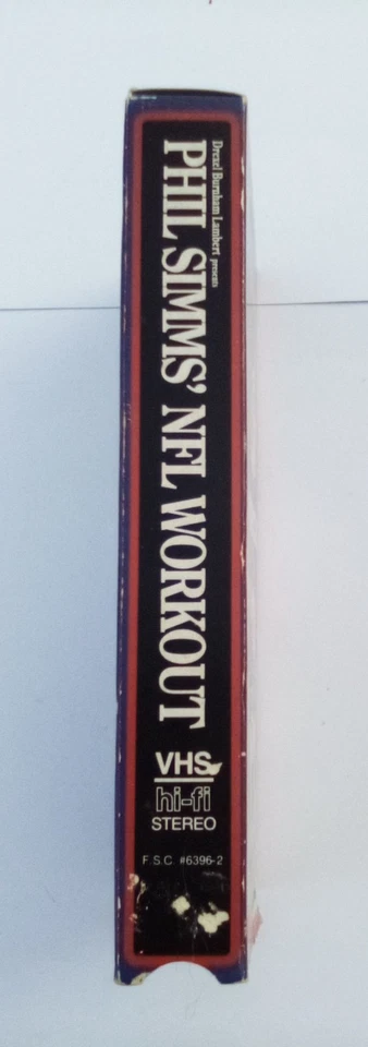 Phil Simms NFL Workout (Used VHS 1987) Developed by NY Giants Coach Jonny Parker Foto 4 de 4