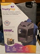 New 2-In-1 Dog Travel Backpack Carrier For Medium Animals 16 lbs