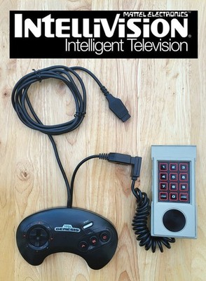 Intellivision SEGA Genesis Modded Controller With Pass Thru Joystick Mod