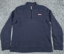 Vineyard Vines Jacket Womens Medium Pullover Quarter Zip Blue Long Sleeve