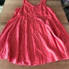 Soft Surroundings Midi Dress Women 3XL Salmon Pink Sleeveless V Neck Boho