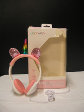 UNICORN PLUSH HEADPHONES, BRAND NEW IN ORIGINAL BOX, PINK