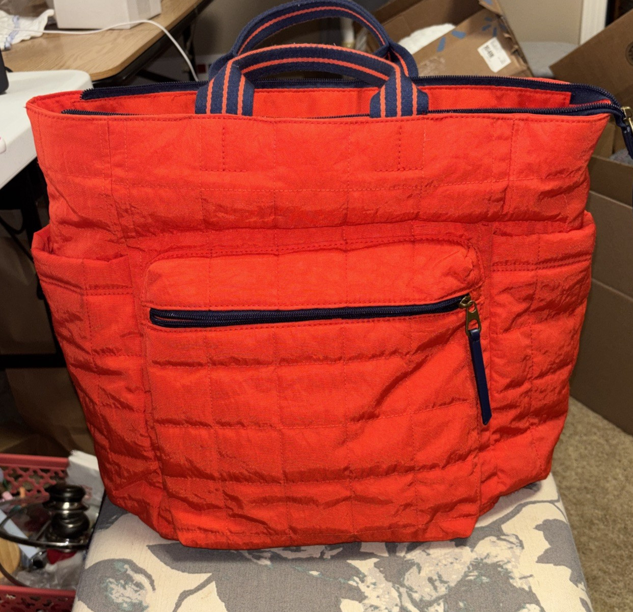 Universal Thread Soft Utility Square Backpack Ora… - image 1