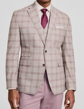 Tayion Collection Men's Gray Regular-Fit Suit Jacket Size 44S