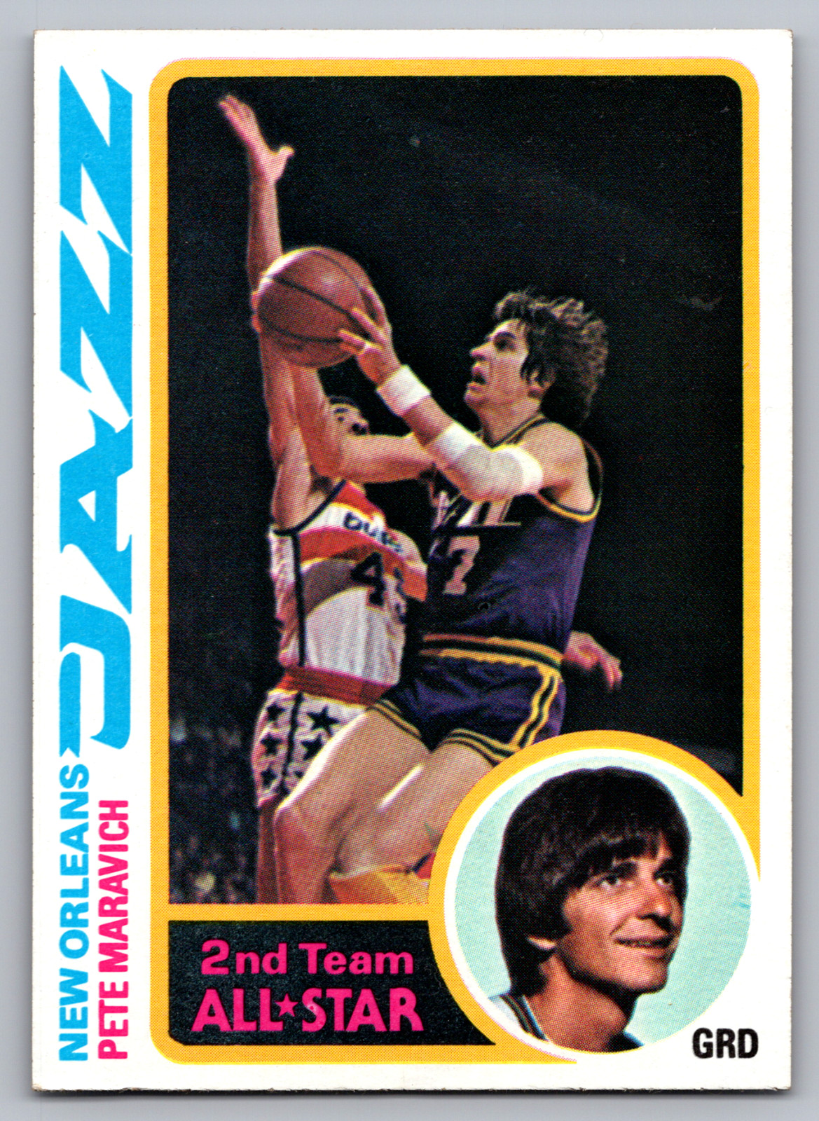 1978-79 TOPPS #80 'PISTOL' PETE MARAVICH NEW ORLEANS JAZZ