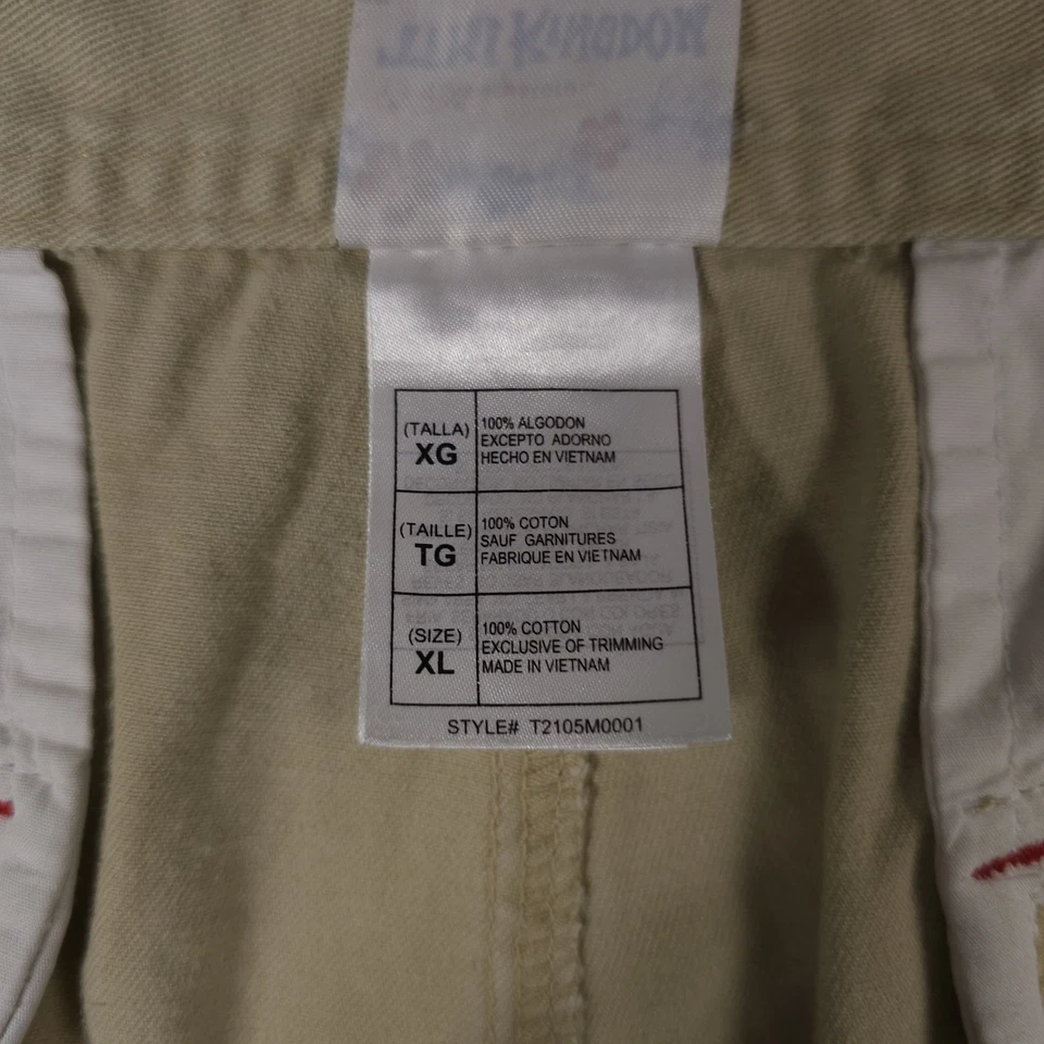 Pantalones Cortos Carga Disney Tiki Kingdom Para Hombres XL Caqui Parche Bordado Parque de Aventuras Foto 4 de 4