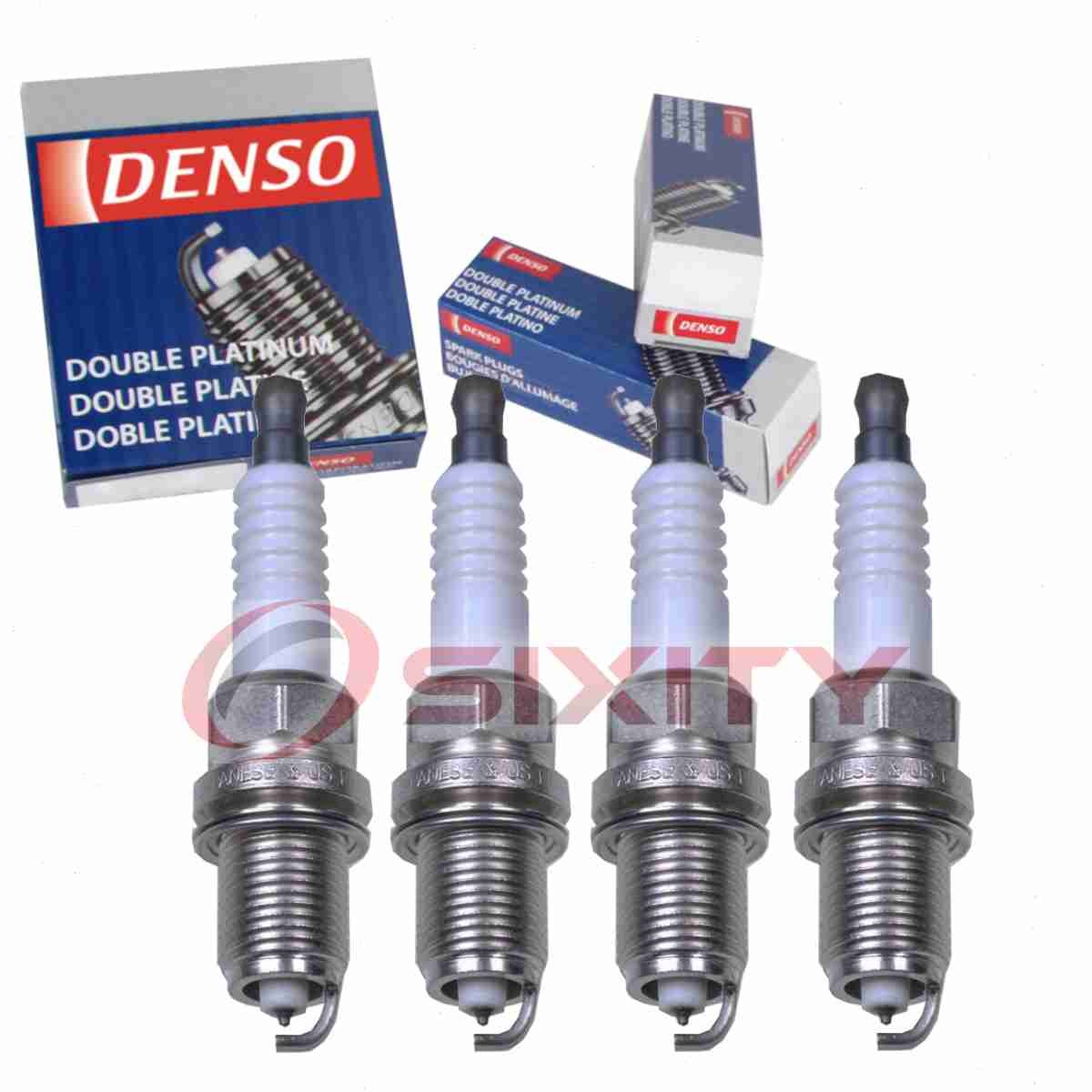 4 pc Denso Platinum Long Life Spark Plugs for 2003 Volvo S40 1.9L L4 xe
