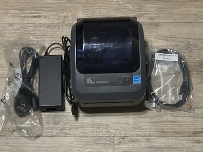 Zebra GX420d Direct Thermal Barcode Label Printer USB Serial Ethernet TESTED