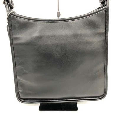 Vintage COACH 9073 Black Leather Shoulder Bag Crossbody Old Coach
