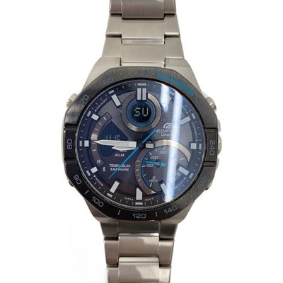 CASIO ECB-950 Gehäusegröße 4,4 × 4,4 cm Armbandgröße 23 cm gebraucht Uhr #111226