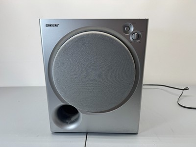 Sony SA-WMSP85 Subwoofer Powered Sub Home Theater Vintage Audio Silver