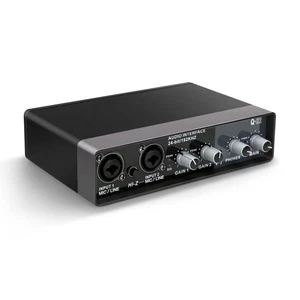 USB Interface audio pour l'enregistrement de musique, AudioBox Préamplis microscopiques 48v 2 Chaîne pour