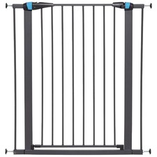 MidWest Homes 39" Tall Walk-Through Steel Pet Gate, Pressure Mount, 29-38" W
