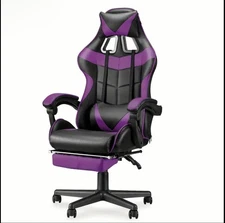 Ergonomic Racing Gaming Chair with Footrest and Lumbar Support Multiple Colors
