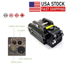 Weapon DBAL-PL LED Flashlight- IR Illuminator & Strobe & IR Red Laser for Pistol