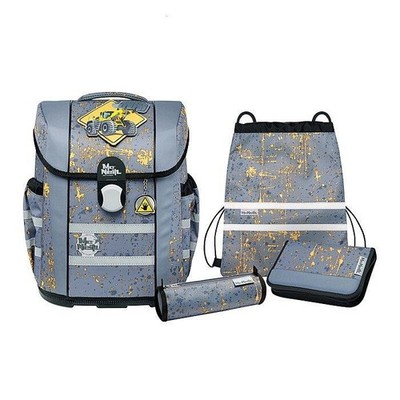 Schulranzen Jungen McNeill Ergo MAC2 Steel 5-teiliges Set Schultasche