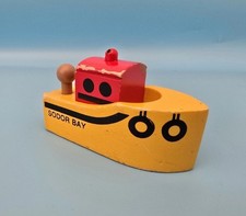 THOMAS & Friends WOODEN Railway SODOR BAY TUG BOAT &lsquo;94 Learning Curve Brio