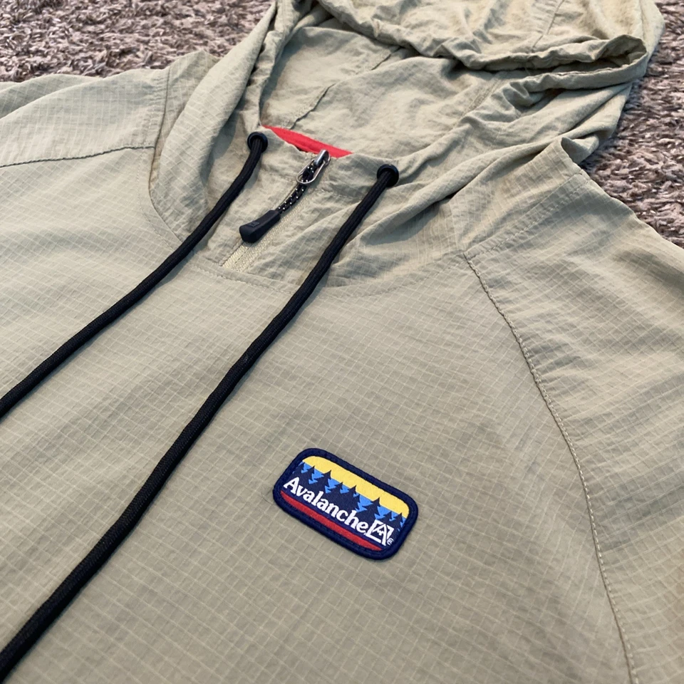 Pulôver Anorak Avalanche leve 1/4 com zíper com capuz - Masculino (L) - RipStop cáqui - Imagem 3 de 4