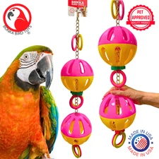 1006 Huge Tuff Balls Bird Toy Cage Chewy Amazon Macaw Cockatoo African Grey