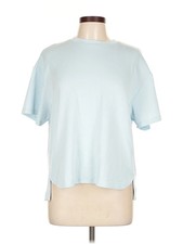 Member's Mark Women Blue Short Sleeve T-Shirt L