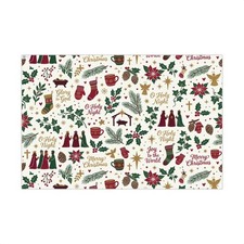 O Holy Night Wrapping Paper | Nativity Gift Wrap Roll Christian Manger