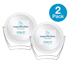 Conair 3X & Standard Stand Mirror Compact 2 Pack - New