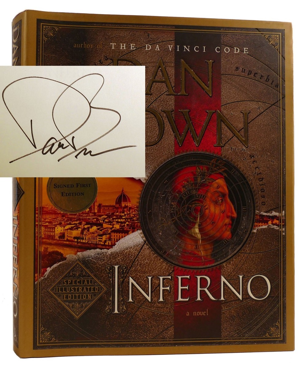 Dan Brown INFERNO: SPECIAL ILLUSTRATED EDITION SIGNED 1st Edition