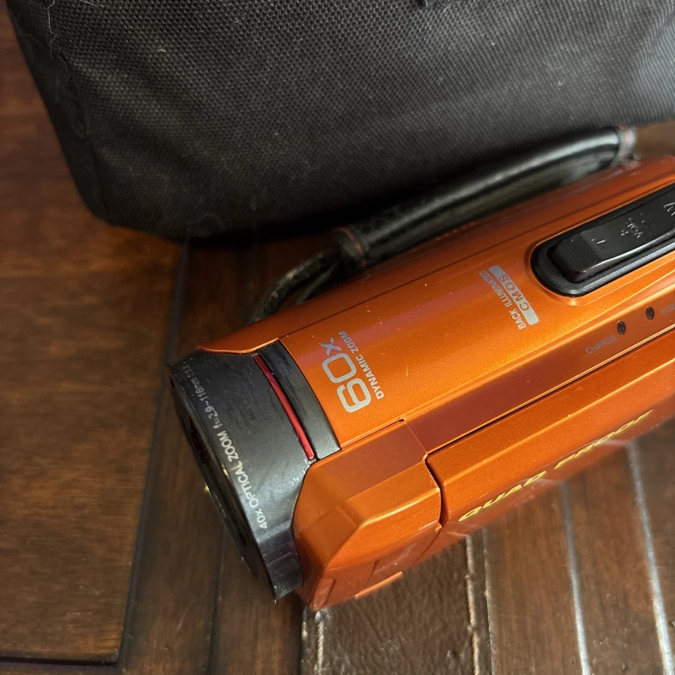 JVC Everio Quad Proof HD Camcorder with 60x Optical Zoom (Orange) - Image 3 of 4