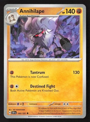 Annihilape Uncommon SSP 100/191 NM Pokemon TCG
