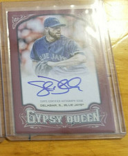 2014 Topps Gypsy Queen Autographs Red #GQASD Steve Delabar 45/49 Blue Jays auto