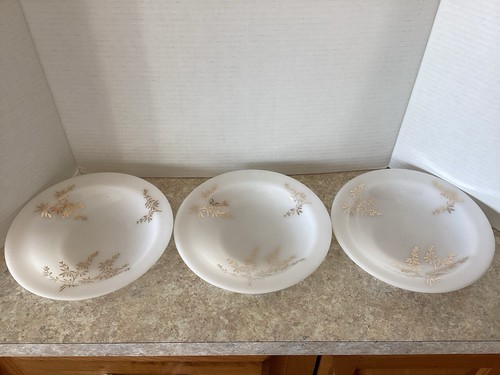 Set of 13 Vintage Golden Glory Bamboo Federal Milk Glass Bowls, Nice. - Picture 7 of 11