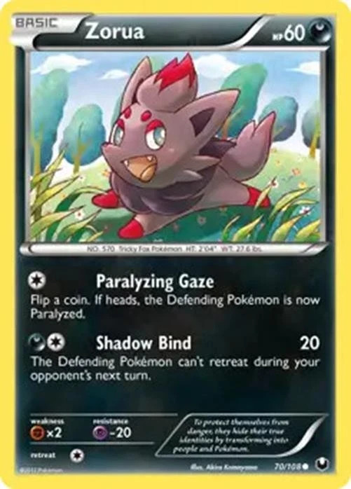 Pokémon TCG - Zorua - Dark Explorers- Uncommon - 70/108