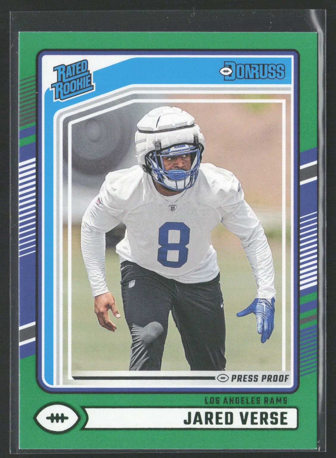 2024 Donruss #341 Jared Verse Press Proof Green