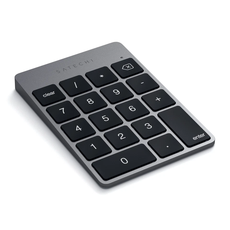 Slim Aluminum Bluetooth Keypad, Wireless Number Pad with 18 Keys, Micro USB R... - Image 2 of 4