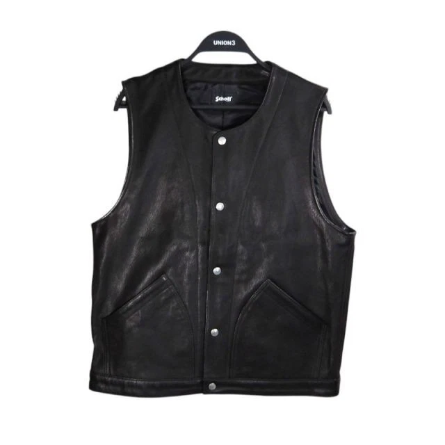 SCHOTT Vest Coats, Jackets & Vests Leather Outer Shell for Men for