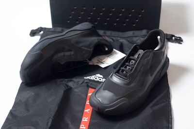 PRADA Luna Rossa Womens Black Sneakers Size 36 2/3 F / 4 1/2 US