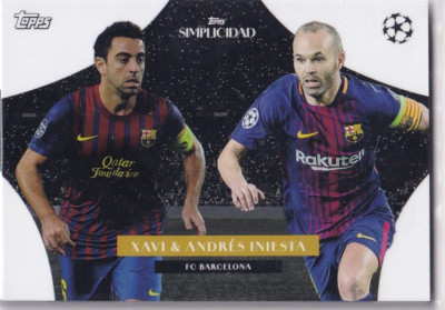 Topps On Demand Simplicidad Champions League 2024 Xavi & Andres Iniesta