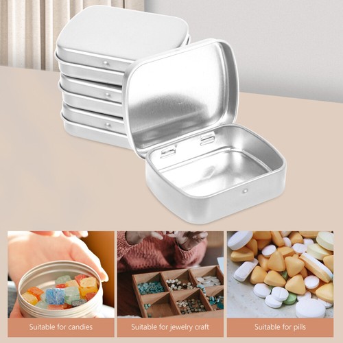 10 Pcs Iron Can Storage Box Decorative Hinge Candy Organizers - Picture 6 of 12