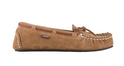 Lamo Women's SABRINA Suede Moccasin II Chestnut US 7 Wide