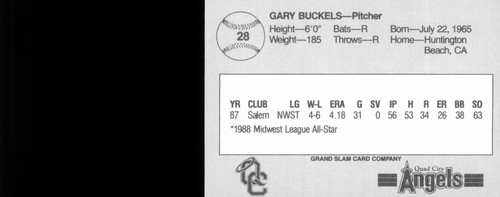 1988 Grand Slam Quad Cities Angels - You Pick 1 - A California Minor League - Picture 51 of 55