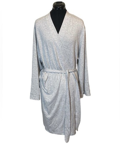 Neu mit Etikett Charter Club Übergröße French Frottee Halstuch Robe neblig grau hellbraun XXL - Bild 2 von 9