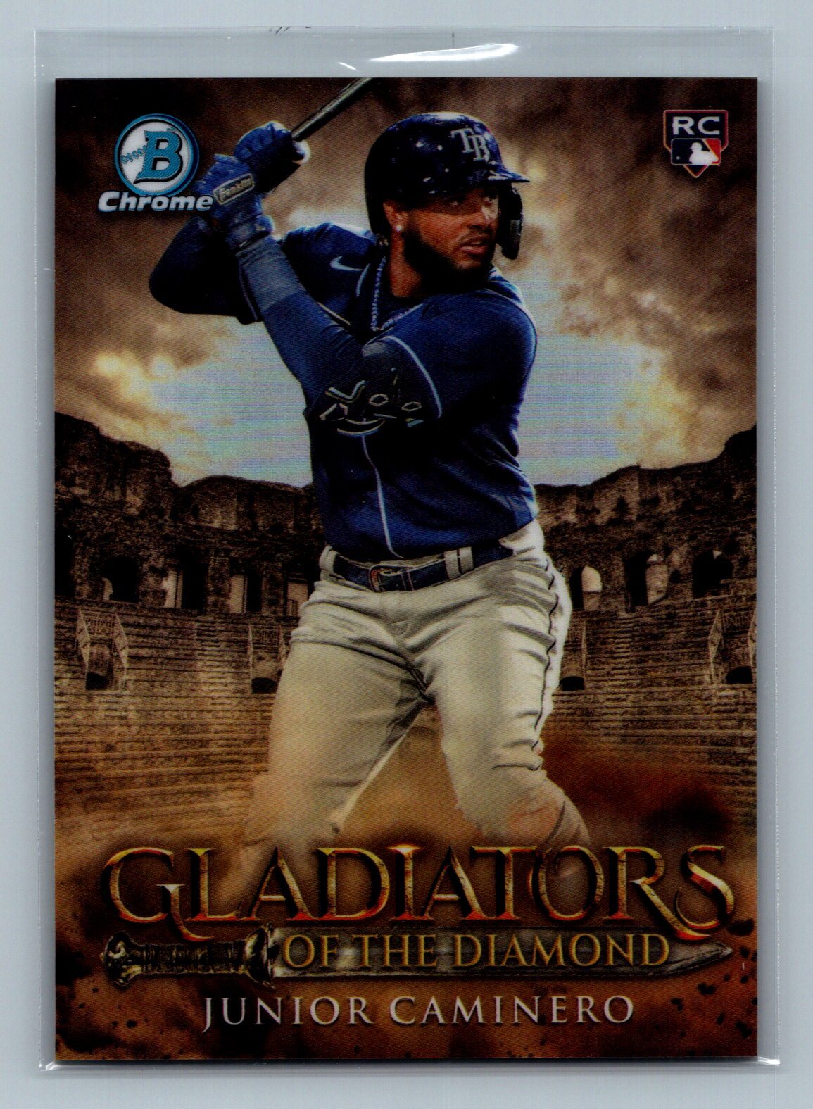 2024 Bowman #GOTD-3 Junior Caminero Gladiator Of The Diamond Tampa Bay Rays